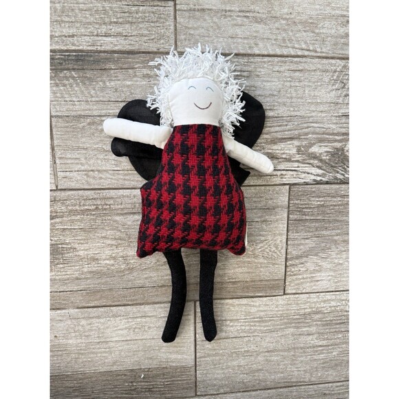 AUTHENTIC RARE WOOF & POOF ANGEL DRESSED IN Houndstooth - Picture 1 of 7